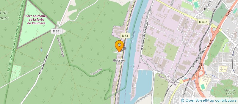 localisation de l'entreprise NORMANDIE ISOLATION NORMISOL à CANTELEU
