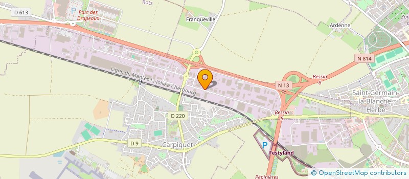 localisation de l'entreprise NORMANDIE JEUX ANIMATION  CARPIQUET