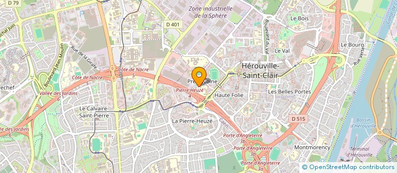 localisation de l'entreprise NORMANDIE JUDO  HEROUVILLE-SAINT-CLAIR