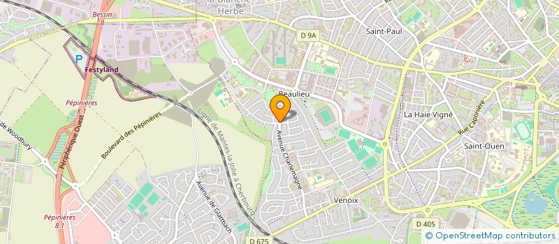 localisation de l'entreprise NORMANDIE LAB SAS à CAEN