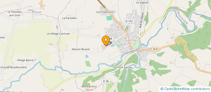 localisation de l'entreprise NORMANDIE LOISIRS à GAVRAY-SUR-SIENNE