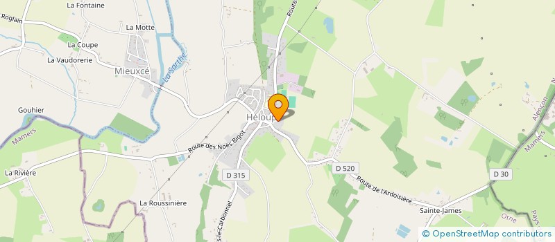 localisation de l'entreprise NORMANDIE LOISIRS 61 à ECOUVES