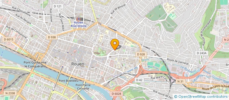 localisation de l'entreprise NORMANDIE M+ à ROUEN