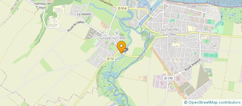 localisation de l'entreprise NORMANDIE PAYSAGE  GRAYE-SUR-MER