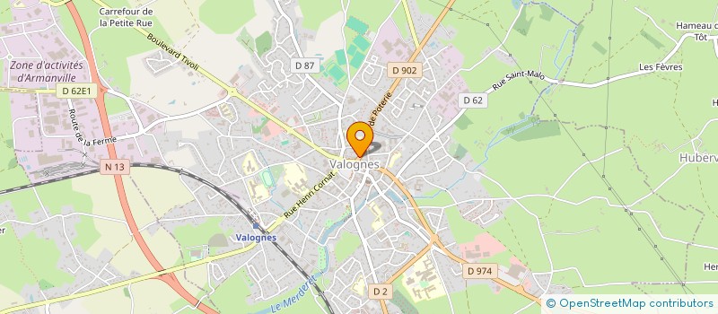 localisation de l'entreprise NORMANDIE PEINTURE  VALOGNES