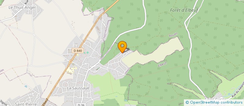 localisation de l'entreprise NORMANDIE PEINTURE SERVICES à LA SAUSSAYE