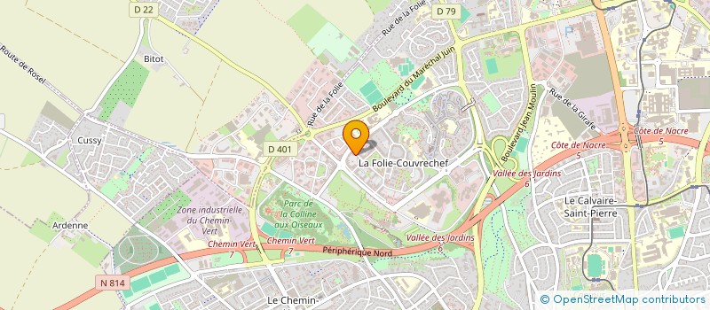 localisation de l'entreprise NORMANDIE PIONNIERES  COLOMBELLES