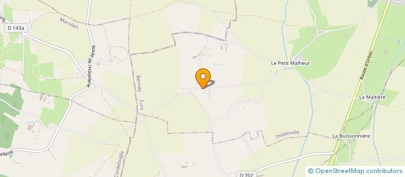 localisation de l'entreprise NORMANDIE POMPAGE  THIBERVILLE