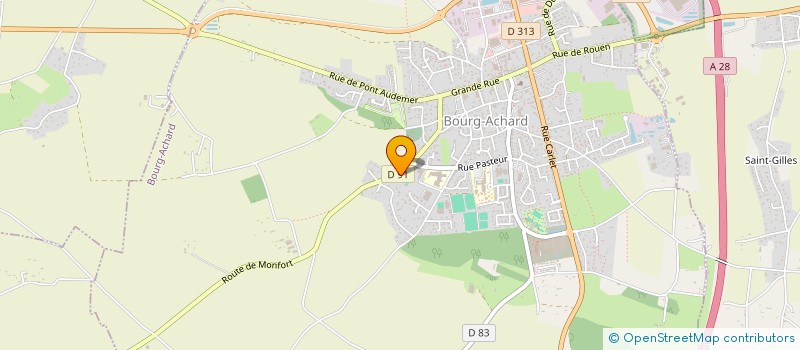 localisation de l'entreprise NORMANDIE PREVENTION FORMATIONS  BOURG-ACHARD