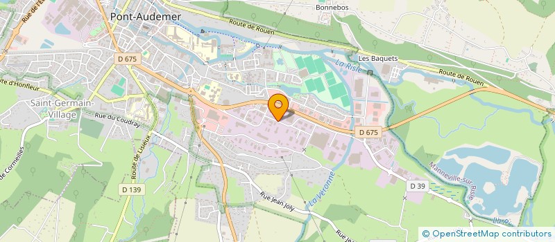 localisation de l'entreprise NORMANDIE PRODUCTION  PONT-AUDEMER