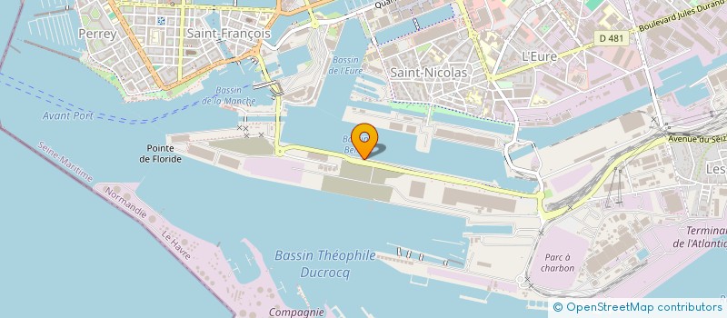 localisation de l'entreprise NORMANDIE PROPRETE à LE HAVRE