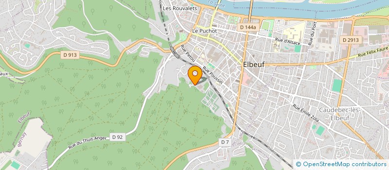 localisation de l'entreprise NORMANDIE REGROUPEMENT GYMNIQUE à ELBEUF