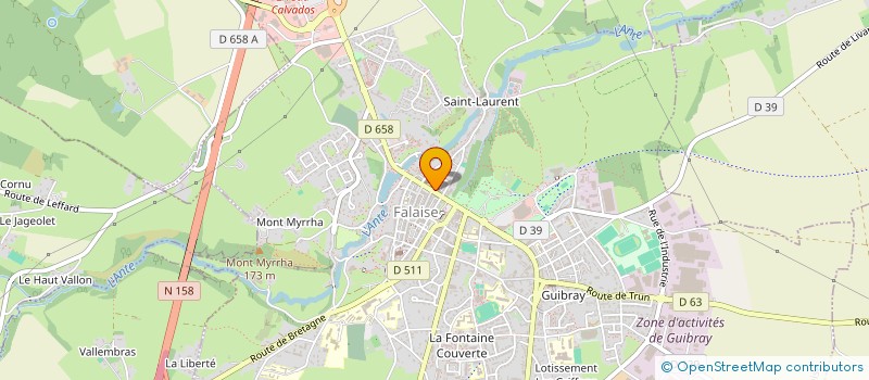 localisation de l'entreprise NORMANDIE RENO CONFORT à FALAISE
