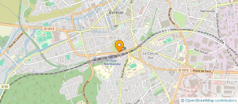 localisation de l'entreprise NORMANDIE RESTAURATION  EVREUX