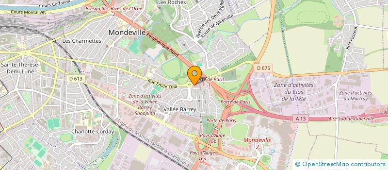 localisation de l'entreprise NORMANDIE SUD  MONDEVILLE