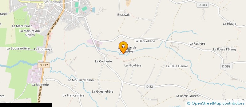 localisation de l'entreprise NORMANDIE TRANSPORTS ENGUEHARD  SOURDEVAL