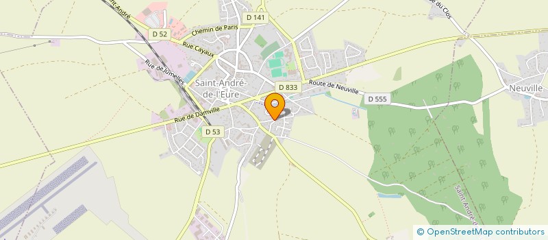 localisation de l'entreprise NORMANDIE TRAVAUX à SAINT-ANDRE-DE-L'EURE
