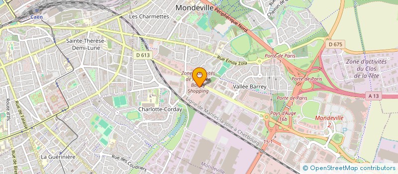 localisation de l'entreprise NORMANDIE TROC à MONDEVILLE