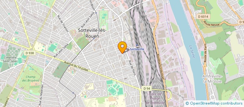 localisation de l'entreprise NORMANDIE UTILITAIRE  SOTTEVILLE-LES-ROUEN