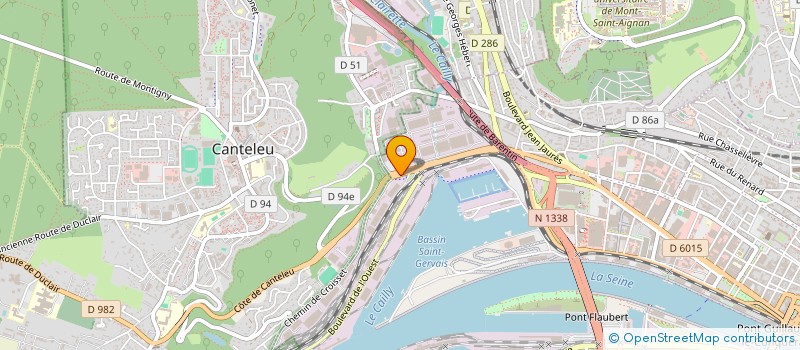 localisation de l'entreprise NORMANDIE VIANDE HERITAGE à ROUEN