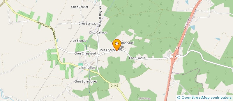 localisation de l'entreprise NORMANDIN à CHANTILLAC