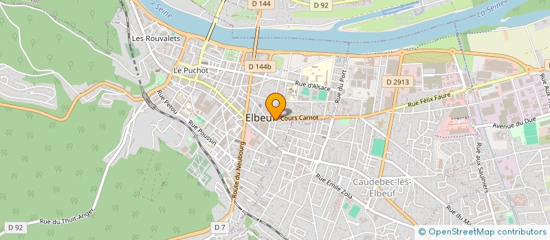 localisation de l'entreprise NORMANDOR  ELBEUF