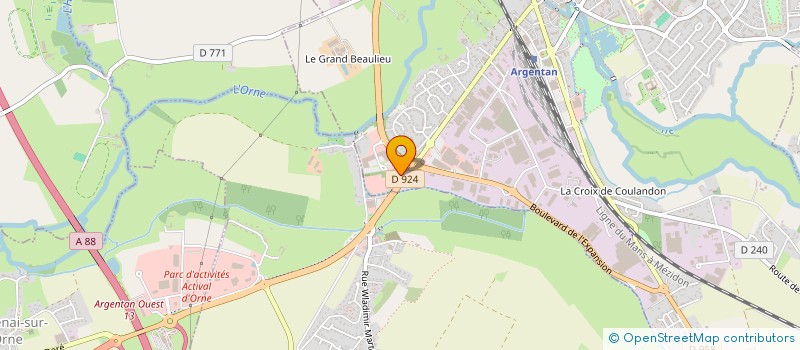 localisation de l'entreprise NORMANDY ARIES  ARGENTAN