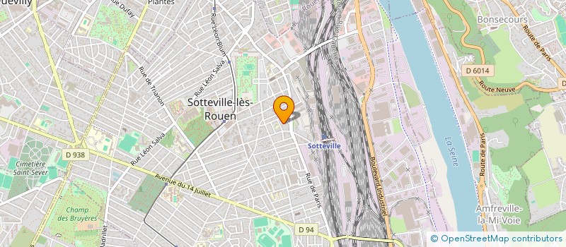 localisation de l'entreprise NORMANDY CLIM.  SOTTEVILLE-LES-ROUEN