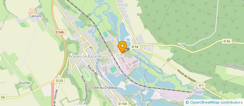 localisation de l'entreprise NORMANDY ECO-SPACE  ARQUES-LA-BATAILLE