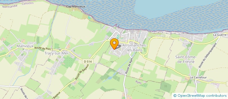 localisation de l'entreprise NORMANDY EXCURSIONS AND TOURS  ARROMANCHES-LES-BAINS