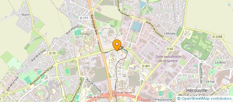 localisation de l'entreprise NORMANDY HADRONTHERAPY à CAEN