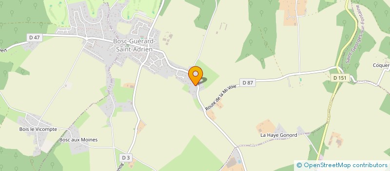 localisation de l'entreprise NORMANDY LUNCH  BOSC-GUERARD-SAINT-ADRIEN