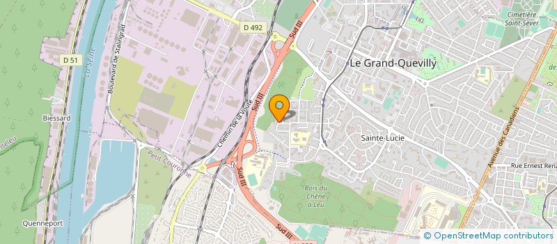 localisation de l'entreprise NORMANDY MOBILITY à LE GRAND-QUEVILLY