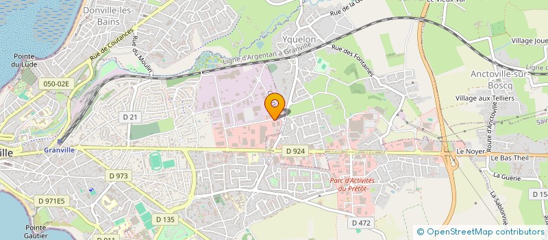 localisation de l'entreprise NORMANDY SABLAGE  GRANVILLE