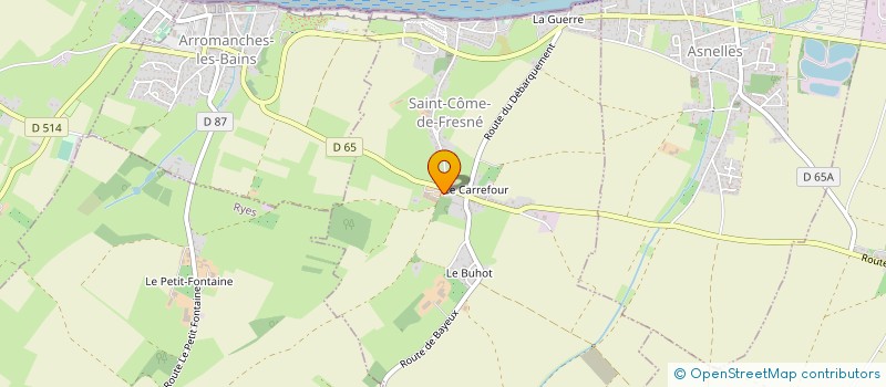 localisation de l'entreprise NORMANDY SEMI REMORQUE  SAINT-COME-DE-FRESNE