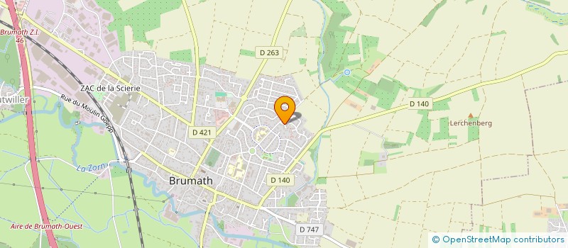 localisation de l'entreprise NORMANN  BRUMATH