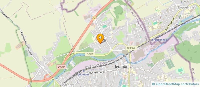 localisation de l'entreprise NORMAVERIF  JEUMONT