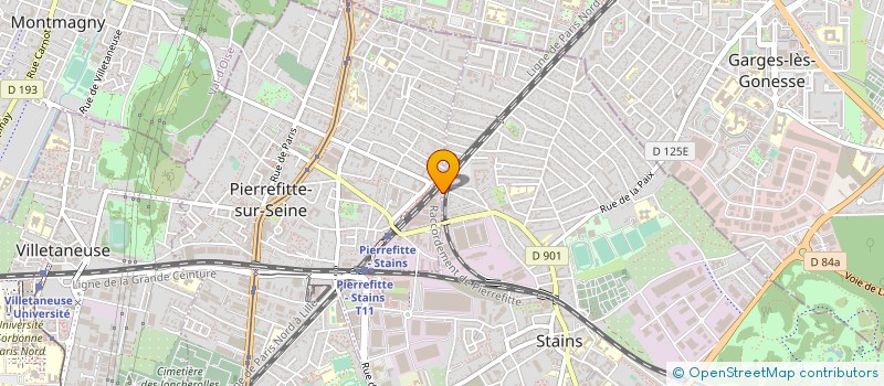 localisation de l'entreprise NORMBAT SARL à PIERREFITTE-SUR-SEINE