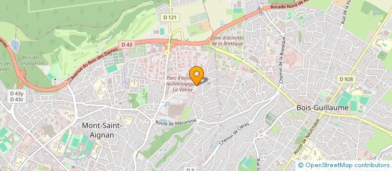localisation de l'entreprise NORMECO AUDIT à MONT-SAINT-AIGNAN