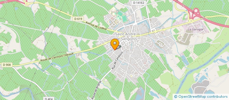 localisation de l'entreprise NORMELEC à SAINT-ANDRE-DE-SANGONIS