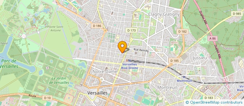 localisation de l'entreprise NORMENCE à VERSAILLES