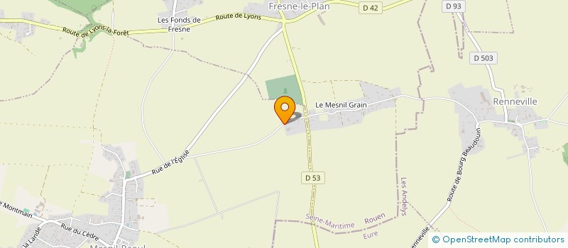 localisation de l'entreprise NORMES & TECHNIQUE DE L'ENERGIE ELECT...  MESNIL-RAOUL