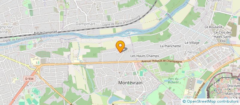 localisation de l'entreprise NORMINVEST à MONTEVRAIN