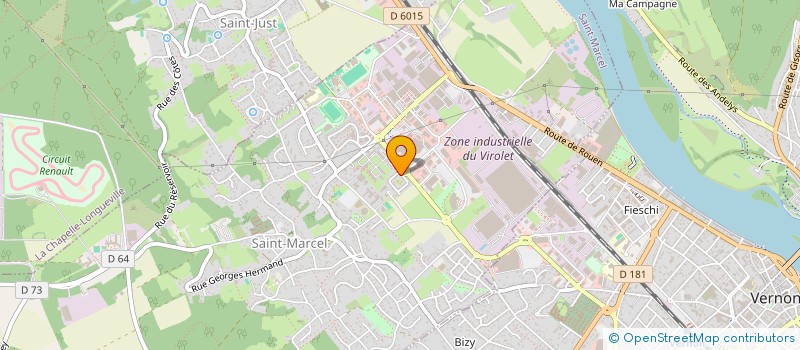 localisation de l'entreprise NORMON TP à SAINT-MARCEL