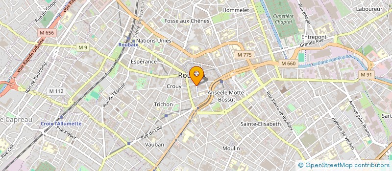 localisation de l'entreprise NORMOUL SARL à ROUBAIX