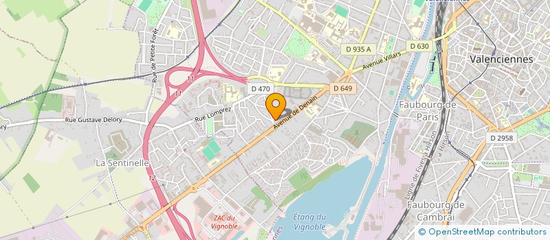 localisation de l'entreprise NOROC à VALENCIENNES