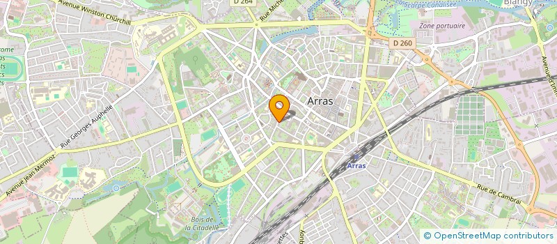 localisation de l'entreprise NOROIT ARTOIS à ARRAS