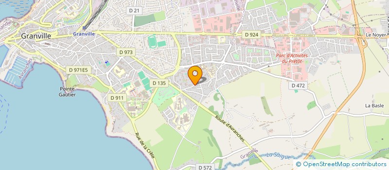 localisation de l'entreprise NOROIT FM - NFM RADIO  GRANVILLE