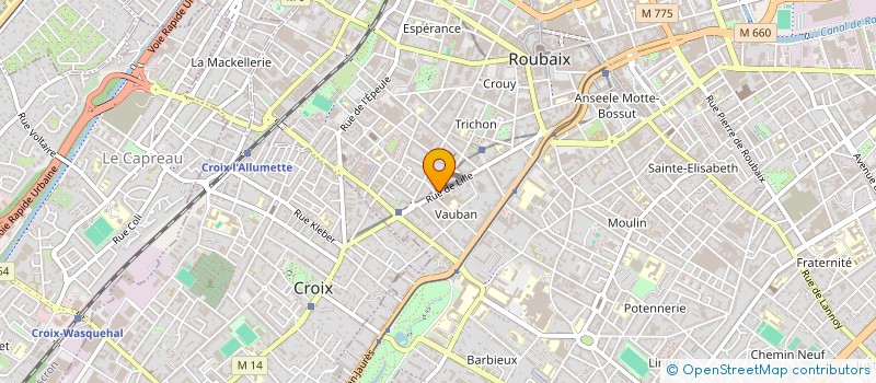 localisation de l'entreprise NORONWEB à ROUBAIX
