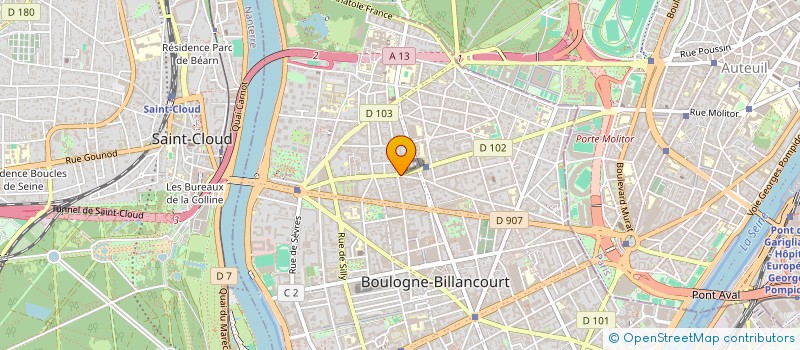 localisation de l'entreprise NOROR ENSEIGNE GRIFF DISTRIBUTION à BOULOGNE-BILLANCOURT